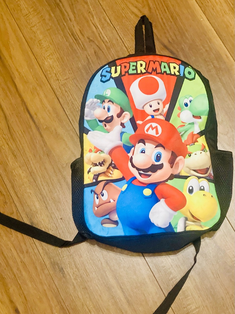 Super Mario Bros Nintendo Kids Backpack 16” Great Condition